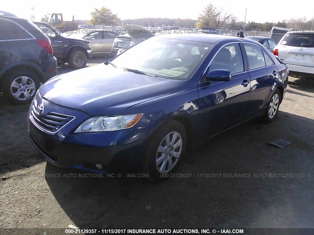 4T1BE46K77U131760 - 2007 TOYOTA CAMRY NEW GENERAT CE/LE/XLE/SE BLUE photo 2