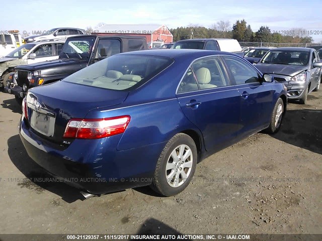 4T1BE46K77U131760 - 2007 TOYOTA CAMRY NEW GENERAT CE/LE/XLE/SE BLUE photo 4