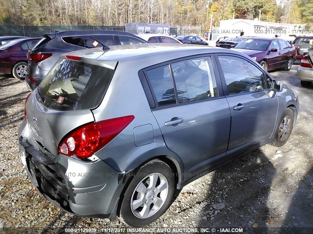 3N1BC13E38L379252 - 2008 NISSAN VERSA S/SL GRAY photo 4