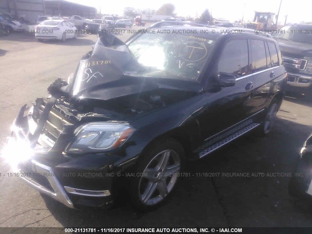 WDCGG0EB0FG377250 - 2015 MERCEDES-BENZ GLK 250 BLUETEC BLACK photo 2