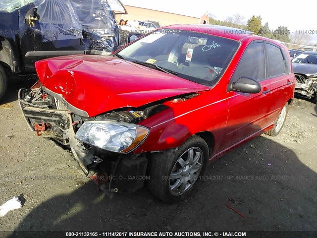 KNAFE161465246155 - 2006 KIA SPECTRA5 RED photo 2