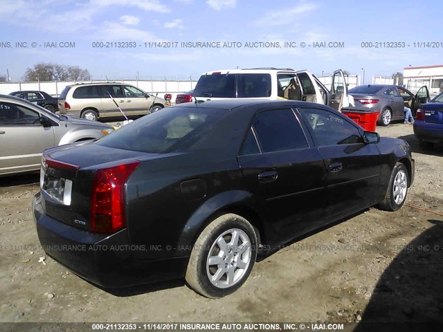 1G6DM56T550209989 - 2005 CADILLAC CTS BLACK photo 4