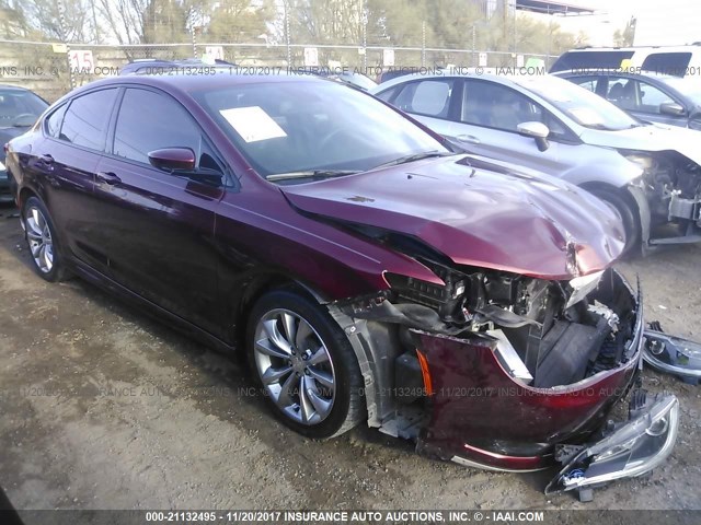 1C3CCCBG1FN735313 - 2015 CHRYSLER 200 S 栗色 照片 1