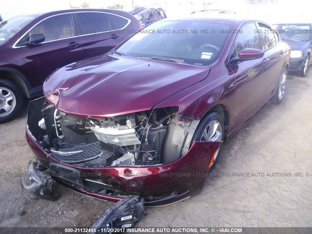 1C3CCCBG1FN735313 - 2015 CHRYSLER 200 S 栗色 照片 2