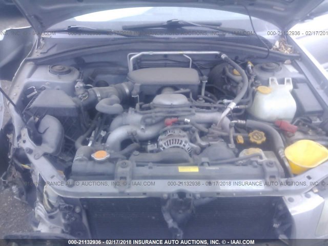 JF1SG65605H752638 - 2005 SUBARU FORESTER 2.5XS Күміс фото 10