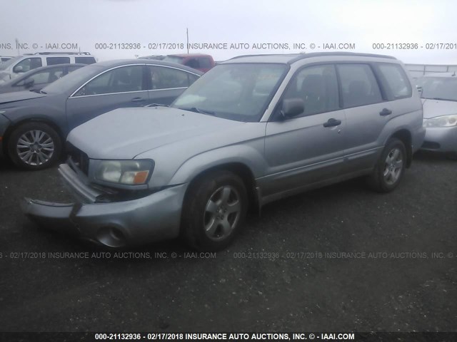 JF1SG65605H752638 - 2005 SUBARU FORESTER 2.5XS Күміс фото 2