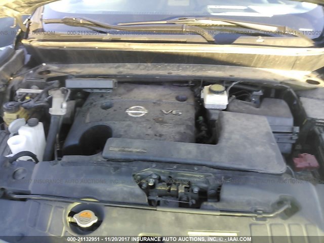 5N1AR2MN3EC664581 - 2014 NISSAN PATHFINDER S/SV/SL/PLATINUM 黑色 照片 10