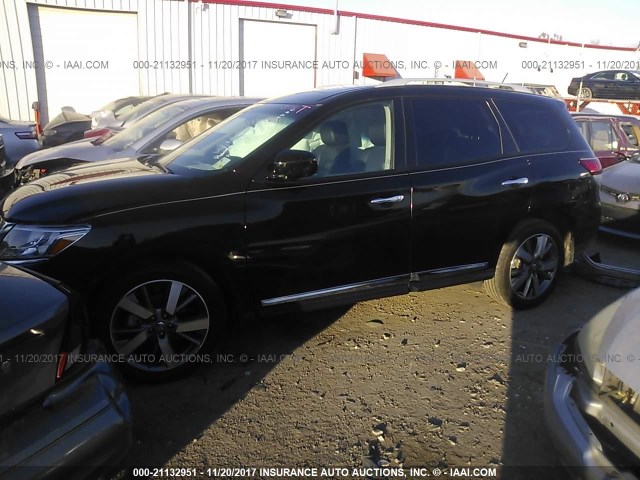 5N1AR2MN3EC664581 - 2014 NISSAN PATHFINDER S/SV/SL/PLATINUM 黑色 照片 2