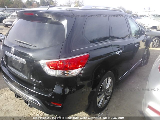 5N1AR2MN3EC664581 - 2014 NISSAN PATHFINDER S/SV/SL/PLATINUM 黑色 照片 4