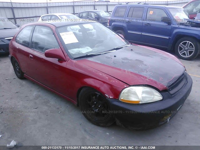 2HGEJ6325TH118629 - 1996 HONDA CIVIC CX RED photo 1