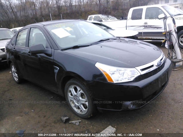 1FAHP35N38W181534 - 2008 FORD FOCUS SE/SEL/SES BLACK photo 1