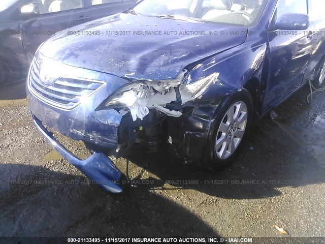 4T1BK46K67U003163 - 2007 TOYOTA CAMRY NEW GENERAT LE/XLE/SE BLUE photo 6