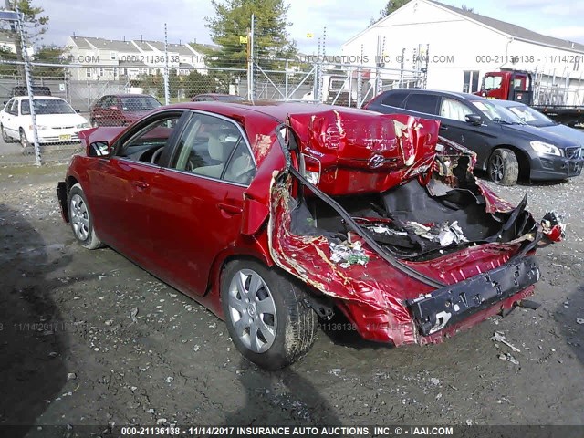 4T1BF3EKXBU181537 - 2011 TOYOTA CAMRY SE/LE/XLE 红色 照片 3