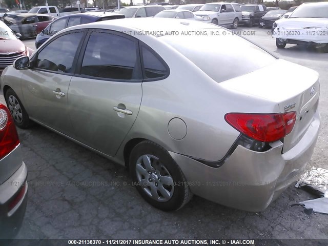 KMHDU46DX8U340473 - 2008 HYUNDAI ELANTRA GLS/SE/LIMITED GOLD photo 3