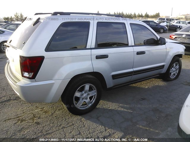 1J4GR48K76C202689 - 2006 JEEP GRAND CHEROKEE LAREDO/COLUMBIA/FREEDOM 银色 照片 4