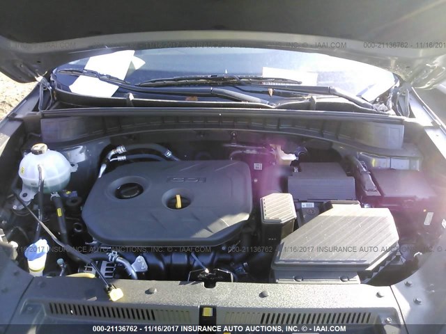 KM8J3CA41HU492617 - 2017 HYUNDAI TUCSON LIMITED/SPORT AND ECO/SE GRAY photo 10
