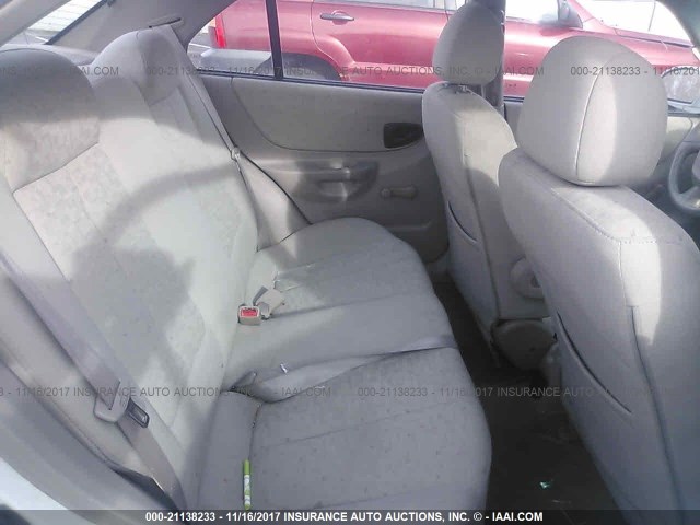 KMHCG45C25U607970 - 2005 HYUNDAI ACCENT GL WHITE photo 8