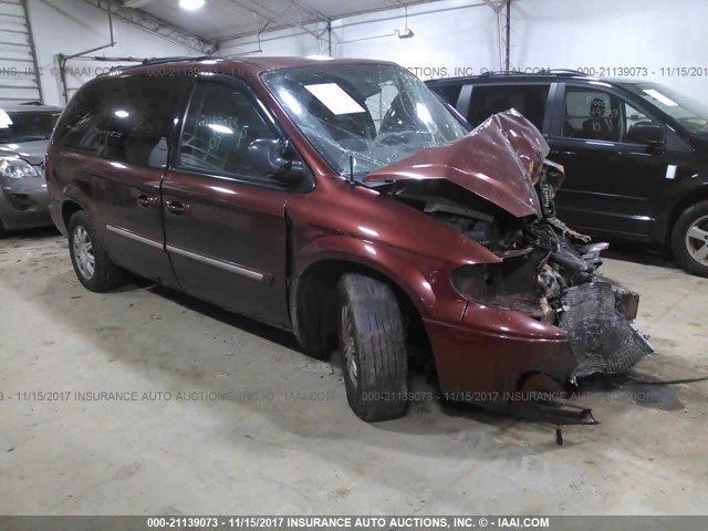 2A4GP54L37R109929 - 2007 CHRYSLER TOWN & COUNTRY TOURING MAROON photo 1