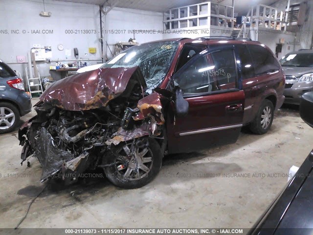 2A4GP54L37R109929 - 2007 CHRYSLER TOWN & COUNTRY TOURING MAROON photo 2
