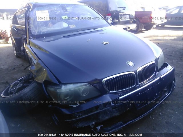 WBAHN835X6DT27319 - 2006 BMW 750 LI BLUE photo 1