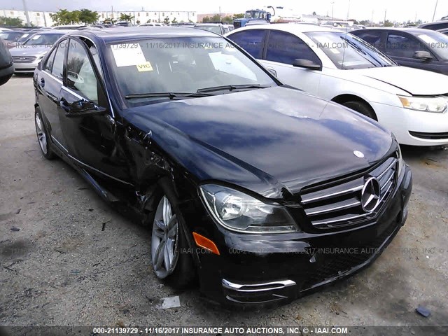 WDDGF8AB4DR247556 - 2013 MERCEDES-BENZ C 300 4MATIC BLACK photo 1