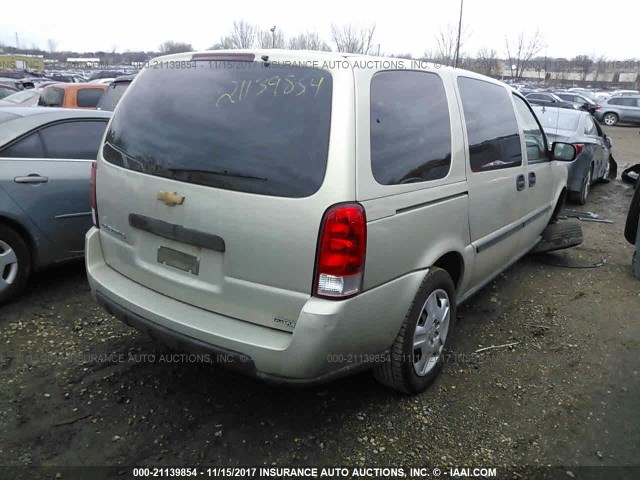1GNDV23W97D179003 - 2007 CHEVROLET UPLANDER LS 金色 照片 4