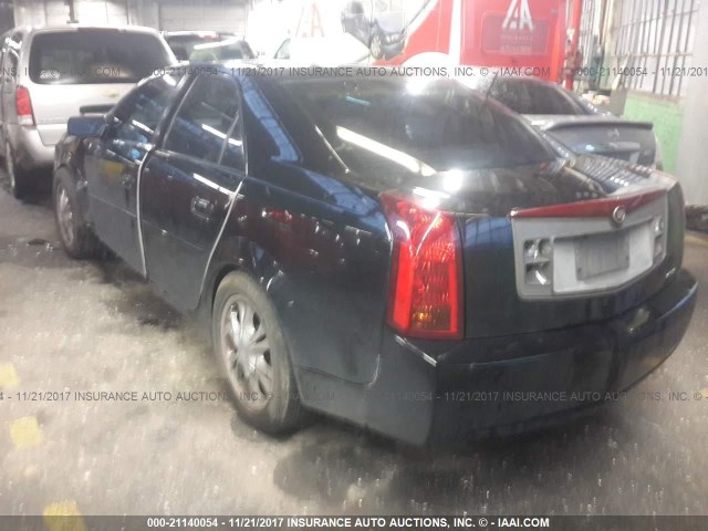 1G6DM577340138808 - 2004 CADILLAC CTS BLACK photo 3