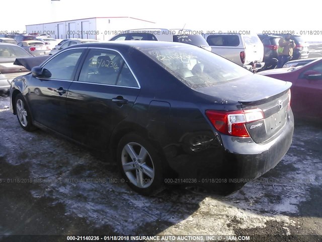 4T1BF1FK4EU317202 - 2014 TOYOTA CAMRY L/SE/LE/XLE 黑色 照片 3
