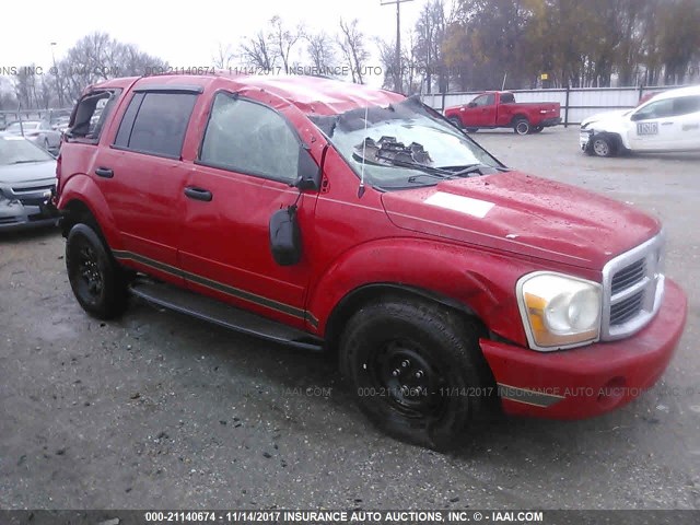 1D4HB48D24F181104 - 2004 DODGE DURANGO SLT RED photo 1