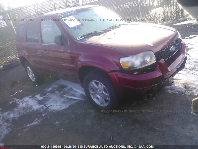 1FMCU94146KB99796 - 2006 FORD ESCAPE LIMITED RED photo 1