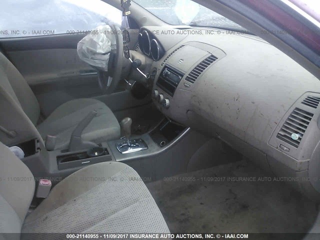 1N4AL11D26N379328 - 2006 NISSAN ALTIMA S/SL BURGUNDY photo 5