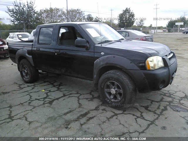 1N6ED27TX3C469084 - 2003 NISSAN FRONTIER CREW CAB XE/CREW CAB SE BLACK photo 1