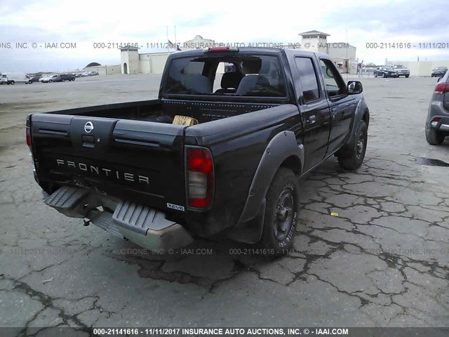 1N6ED27TX3C469084 - 2003 NISSAN FRONTIER CREW CAB XE/CREW CAB SE BLACK photo 4