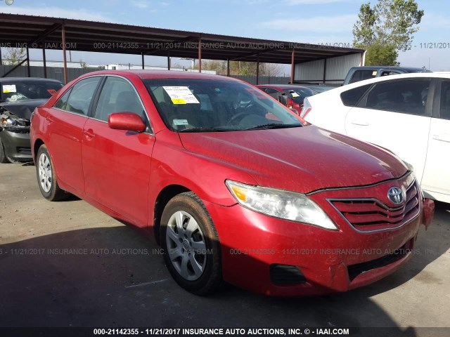 4T1BF3EKXBU717256 - 2011 TOYOTA CAMRY SE/LE/XLE RED photo 1