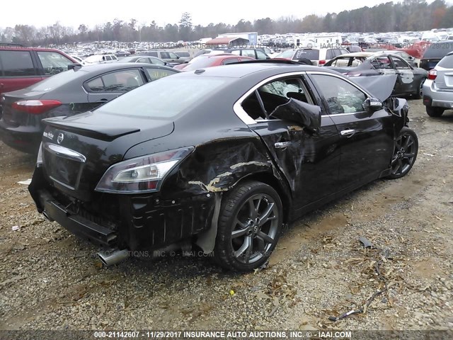 1N4AA5AP6DC814691 - 2013 NISSAN MAXIMA S/SV BLACK photo 4