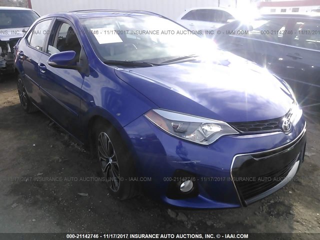 5YFBURHE0FP333475 - 2015 TOYOTA COROLLA L/LE/LE PLS/PRM/S/S PLS BLUE photo 1