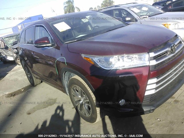 5TDZZRFH7HS200784 - 2017 TOYOTA HIGHLANDER LE/LE PLUS BURGUNDY photo 6