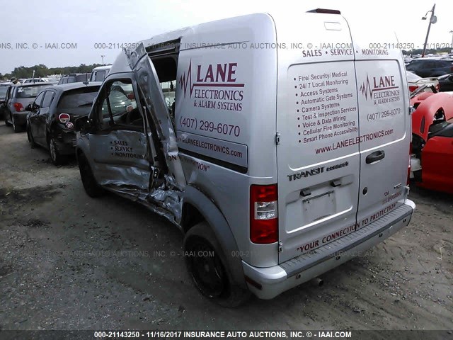 NM0LS7BN7CT119379 - 2012 FORD TRANSIT CONNECT XLT SILVER photo 3