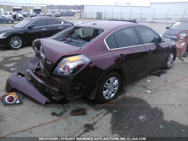 1N4AL2AP6AN409861 - 2010 NISSAN ALTIMA S MAROON photo 4