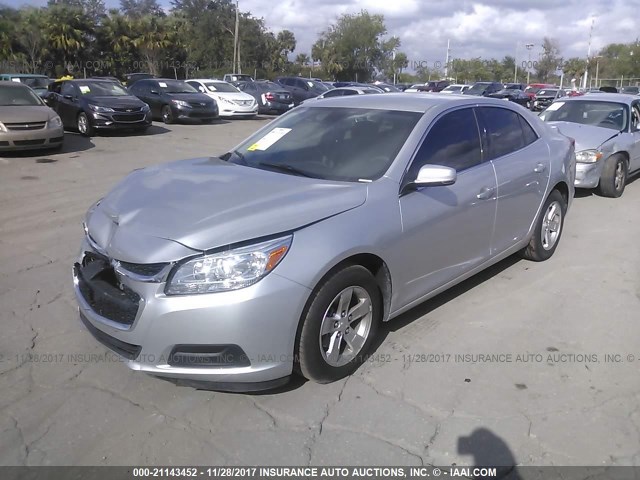 1G11C5SL8FF307477 - 2015 CHEVROLET MALIBU 1LT 银色 照片 2