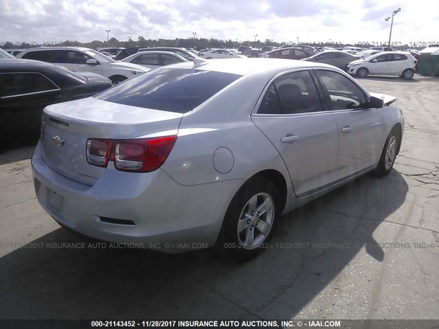 1G11C5SL8FF307477 - 2015 CHEVROLET MALIBU 1LT 银色 照片 4