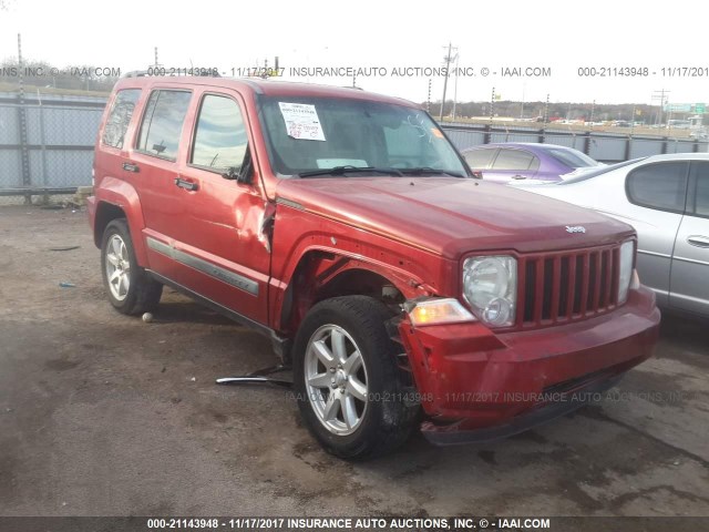 1J4PN2GK3AW136330 - 2010 JEEP LIBERTY SPORT RED photo 1