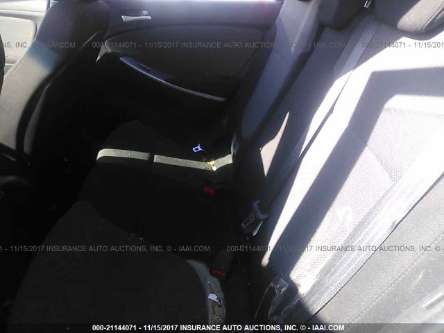 KMHCT5AE3DU131333 - 2013 HYUNDAI ACCENT GLS/GS SILVER photo 8