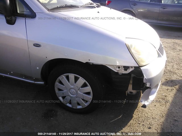 JS2RB62S565300427 - 2006 SUZUKI AERIO SILVER photo 6