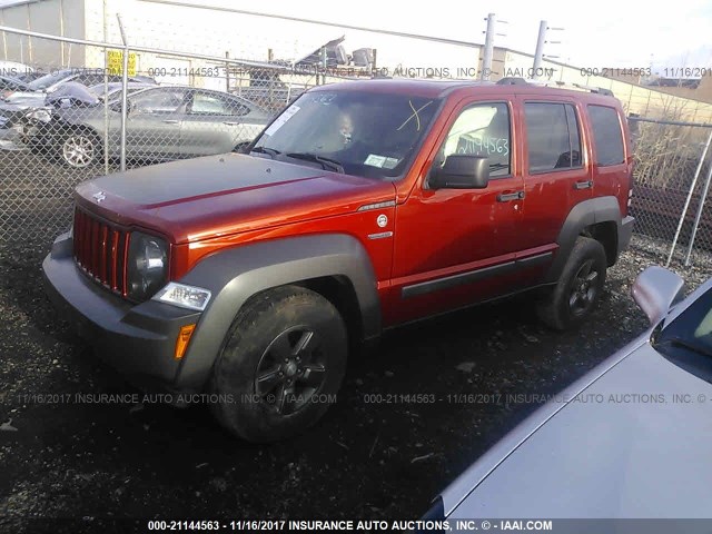 1J4PN3GK2AW147034 - 2010 JEEP LIBERTY RENEGADE ORANGE photo 2