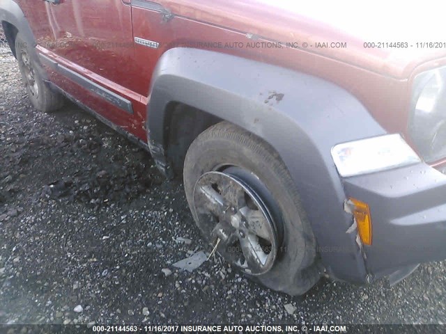 1J4PN3GK2AW147034 - 2010 JEEP LIBERTY RENEGADE ORANGE photo 6