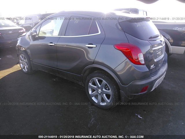 KL4CJGSB8GB670552 - 2016 BUICK ENCORE GRAY photo 3