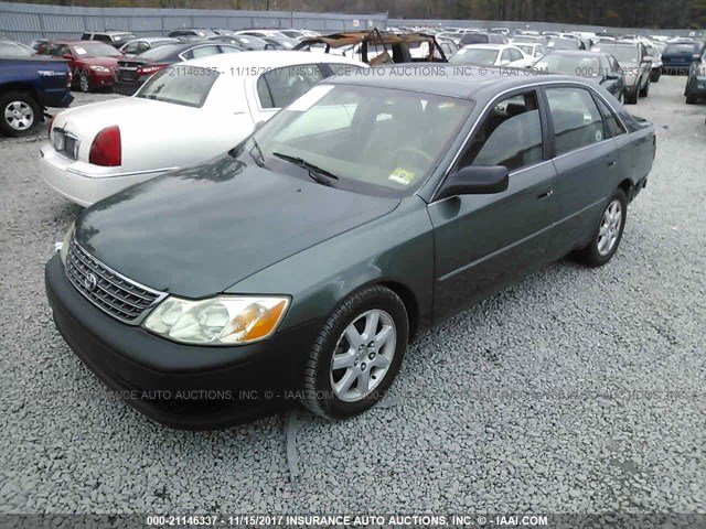 4T1BF28B23U330241 - 2003 TOYOTA AVALON XL/XLS GREEN photo 2