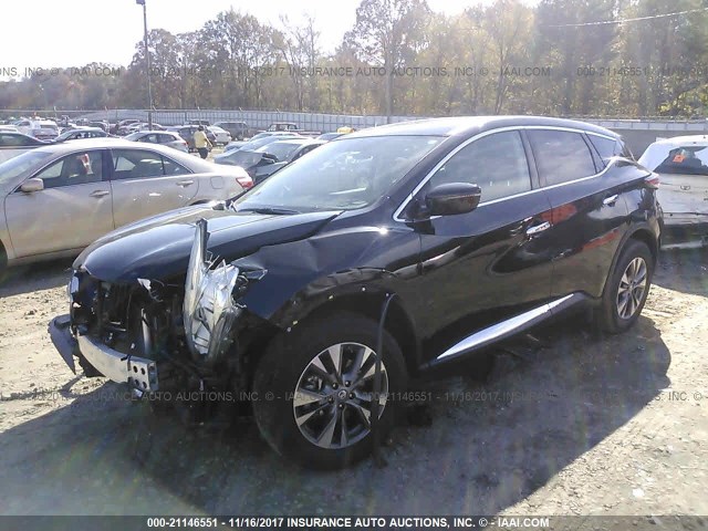 5N1AZ2MG1GN118211 - 2016 NISSAN MURANO S/SL/SV/PLATINUM BLACK photo 2