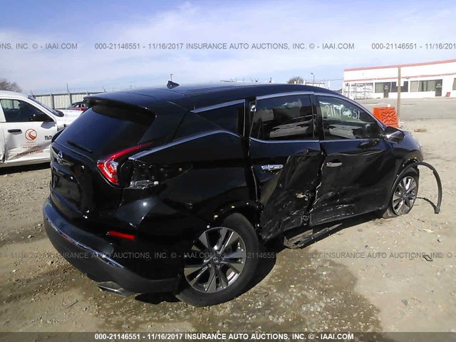 5N1AZ2MG1GN118211 - 2016 NISSAN MURANO S/SL/SV/PLATINUM BLACK photo 4